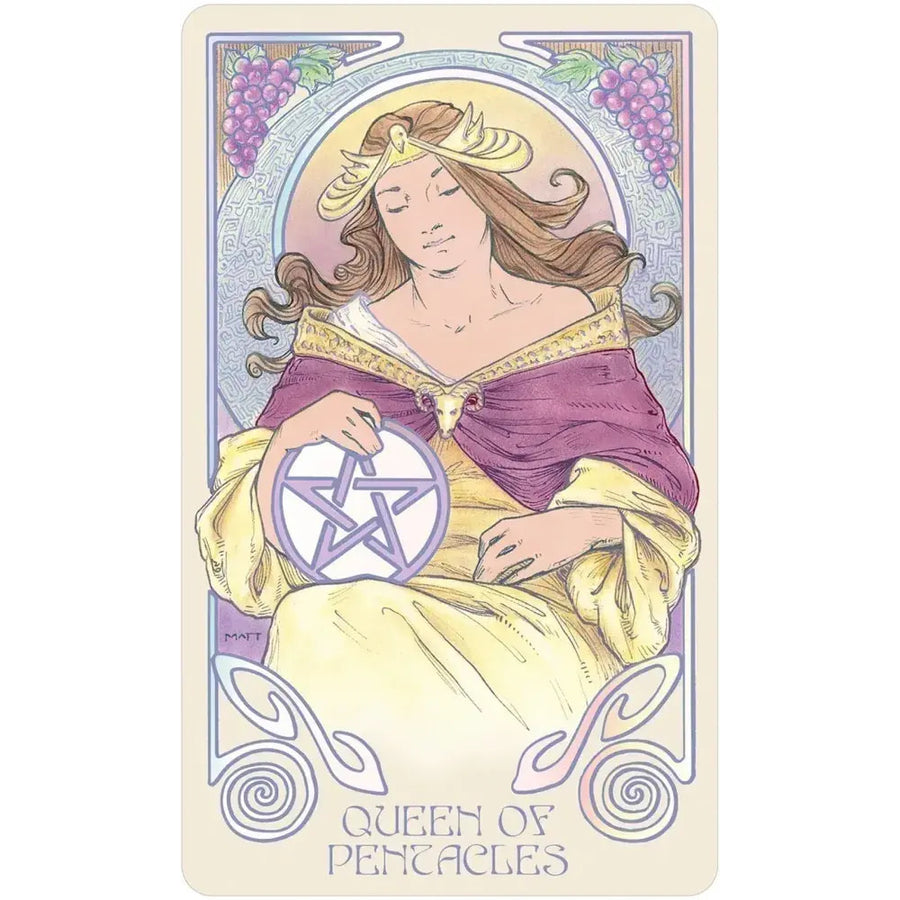 Ethereal Visions Tarot Luna Edition Queen of Pentacles card LV9579