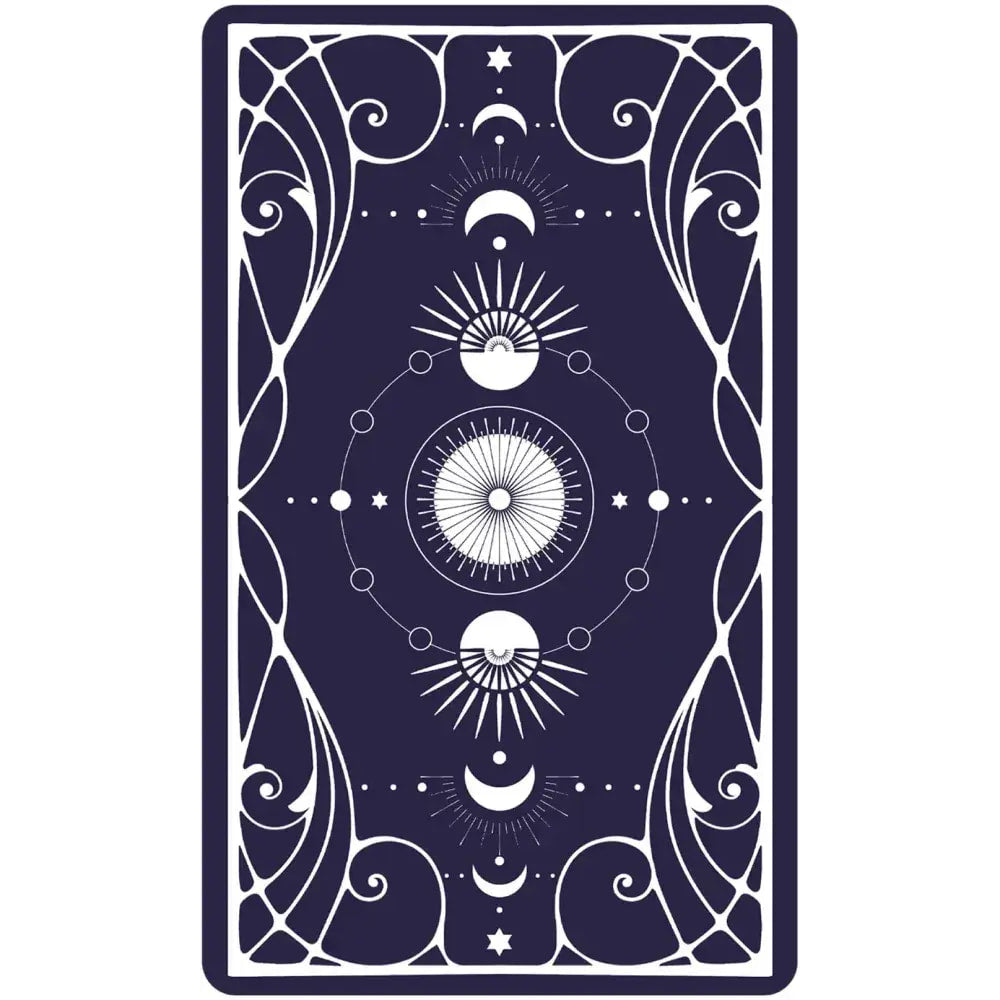 Navy blue Ethereal Visions Tarot Luna Edition LV9579 card with celestial designs