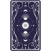 Navy blue Ethereal Visions Tarot Luna Edition LV9579 card with celestial designs