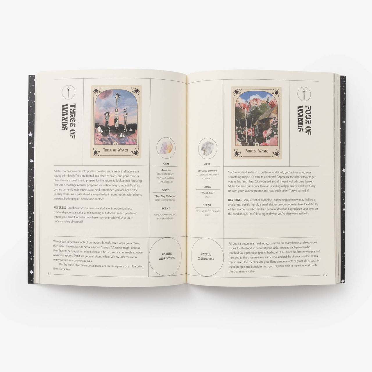 Open book of Every Little Thing You Do Is Magic Workbook with illustrations and text