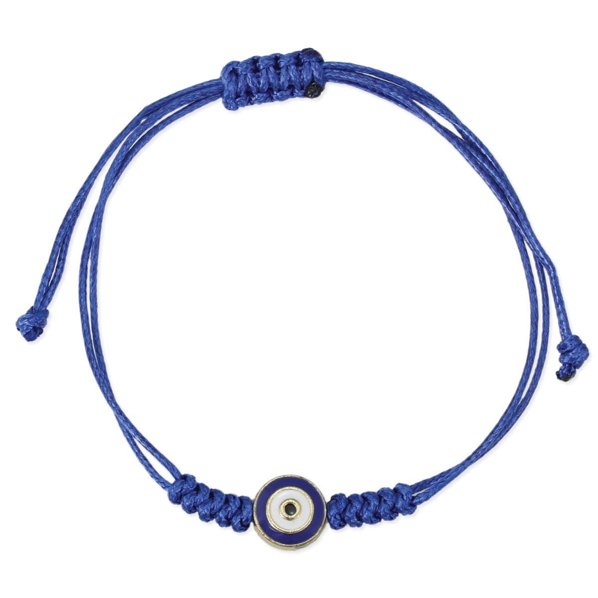 Evil Eye Black or Blue String Adj. Bracelet #LV5282 - $5.95