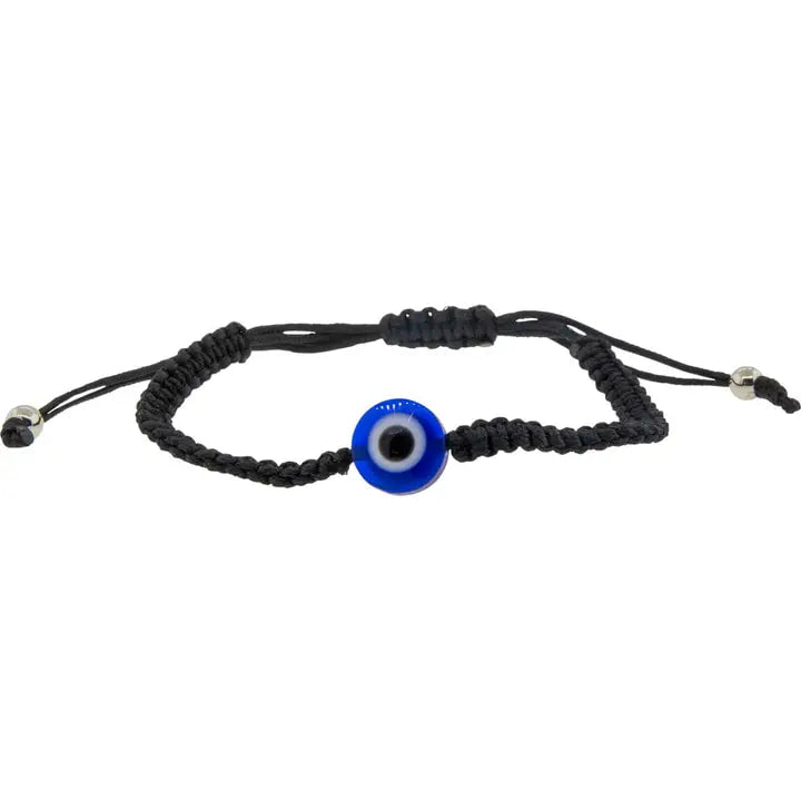 Evil Eye Black or Blue String Adj. Bracelet #LV5282 - $5.95