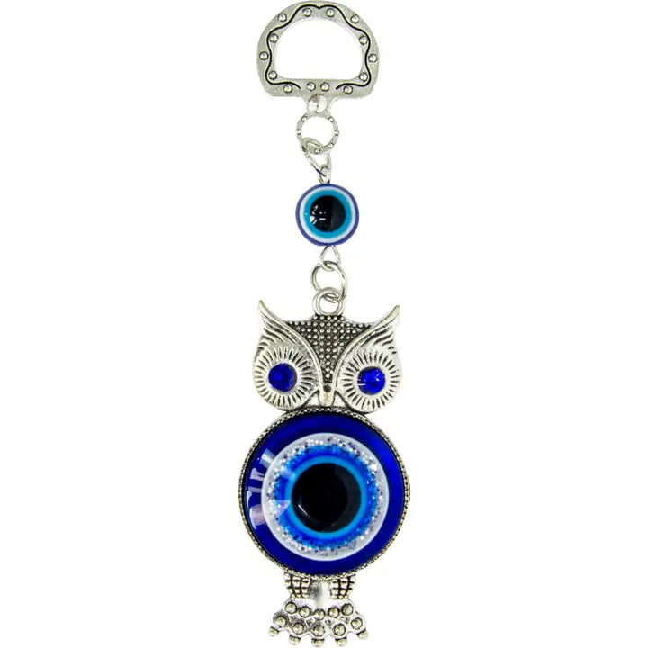 Evil Eye Keychain/Ornaments #Q198 - Owl - $7.95