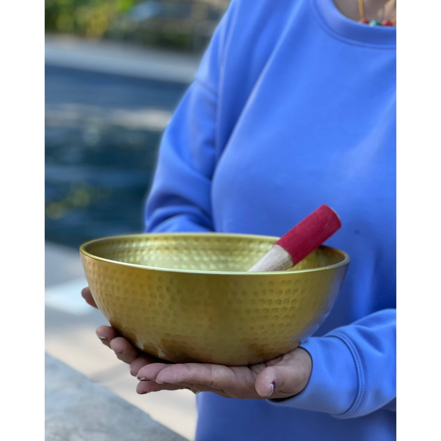 Extra Large Singing Bowl Complete Set Deep Meditation ~