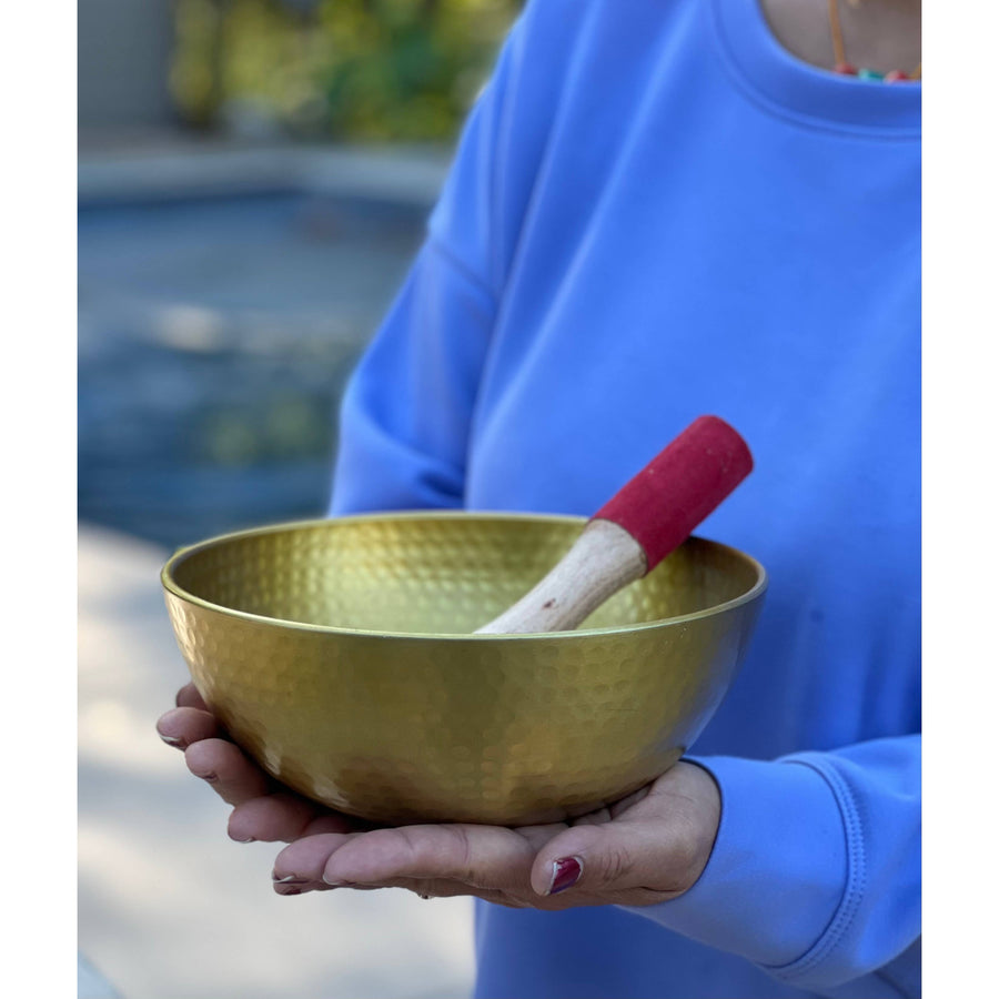 Extra Large Singing Bowl Complete Set Deep Meditation ~