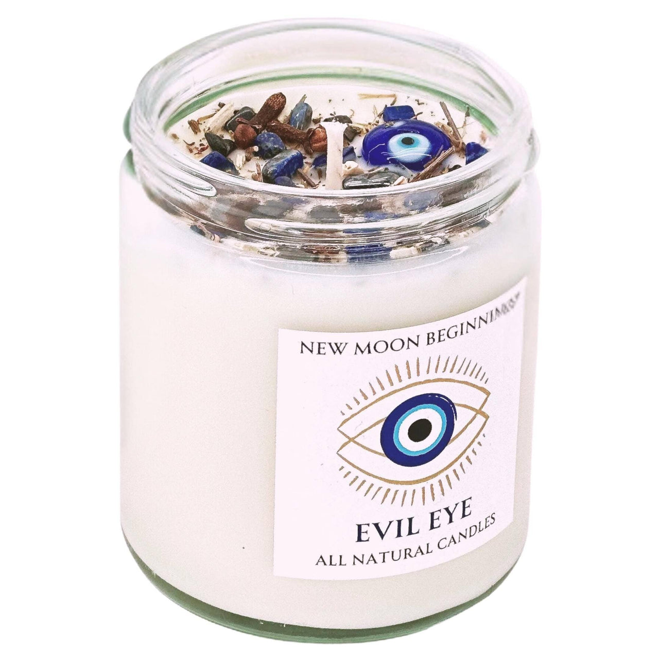 Evil Eye Protection Candle 9oz Glass Jar Soy Candle #LV5592