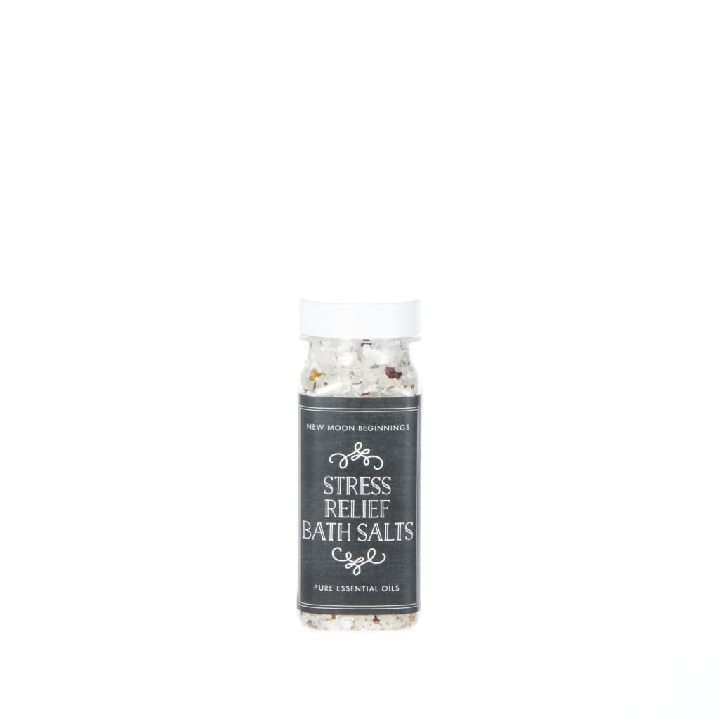 Stress Relief Crystal & Herb Bath Salt Soak 8oz #LV5593