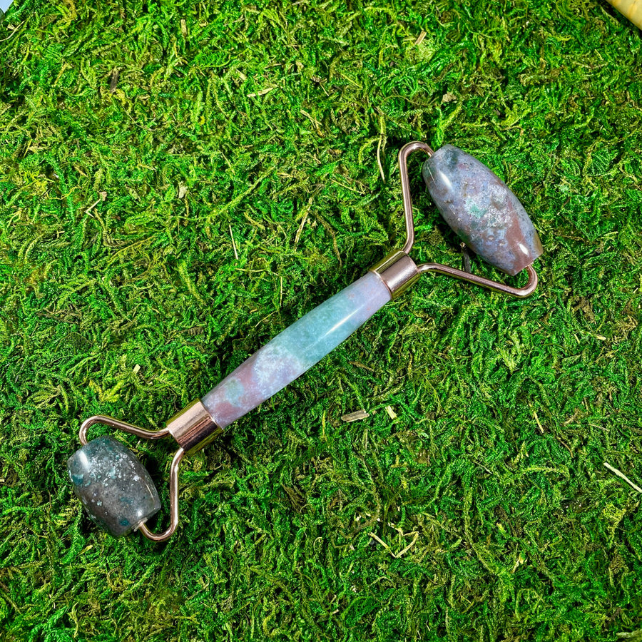 Facial Massage Roller #P102 - Colorful Jasper - $39
