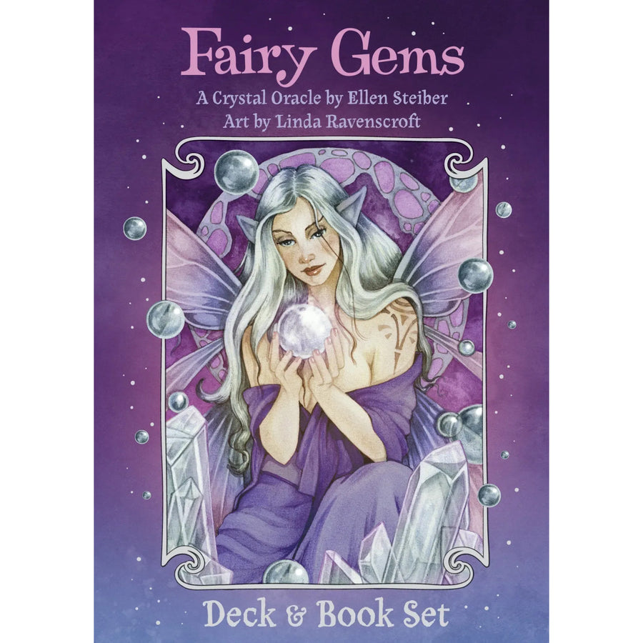 Fairy girls crystal oracle elf image from the Fairy Gems Deck & Book Set #Q288