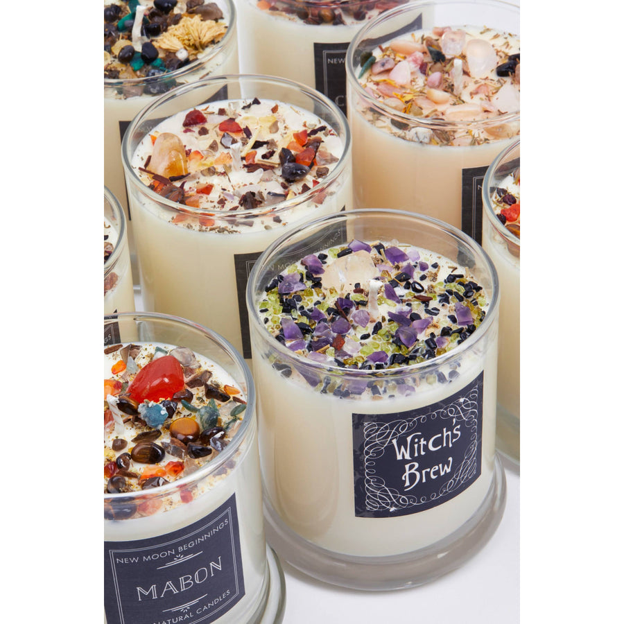 Fall Candles Halloween Candles Soy Candle Crystal Candles