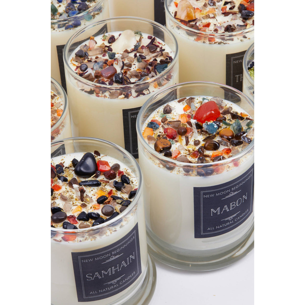 Fall Candles Halloween Candles Soy Candle Crystal Candles