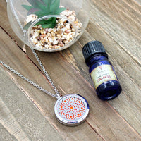 Fantasy Flower Essential Oil Necklace Gift #LV9140 $35