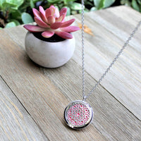 Fantasy Flower Essential Oil Necklace Gift #LV9140 $35