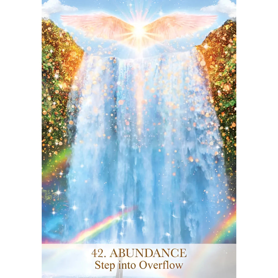 Waterfall with angel wings related to Female Archangels Oracle Deck by Calista LV7320