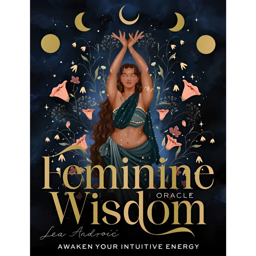 Feminine Wisdom Oracle book cover by Lea Androic for Feminine Wisdom Oracle product