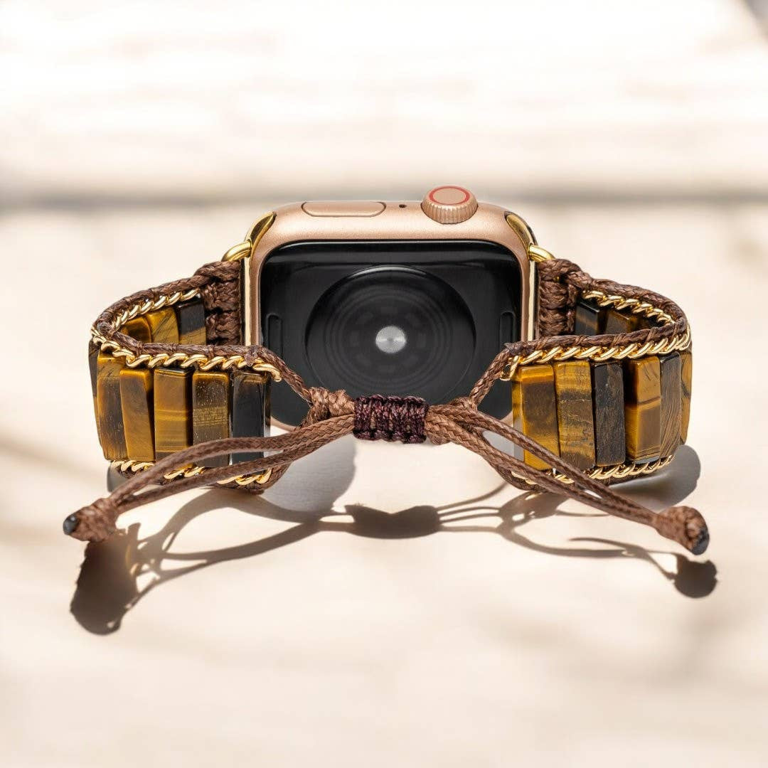 Fierce Tiger’s Eye Apple Watch Strap #LV9178 - $52