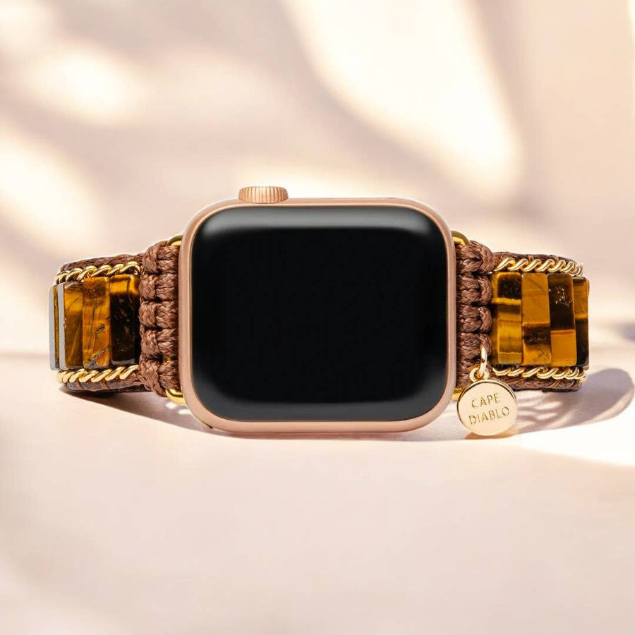 Fierce Tiger’s Eye Apple Watch Strap #LV9178 - $52