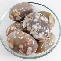 Thumbnail for Flower Agate Pebble Group 1 (160g) #SK7231 - $26