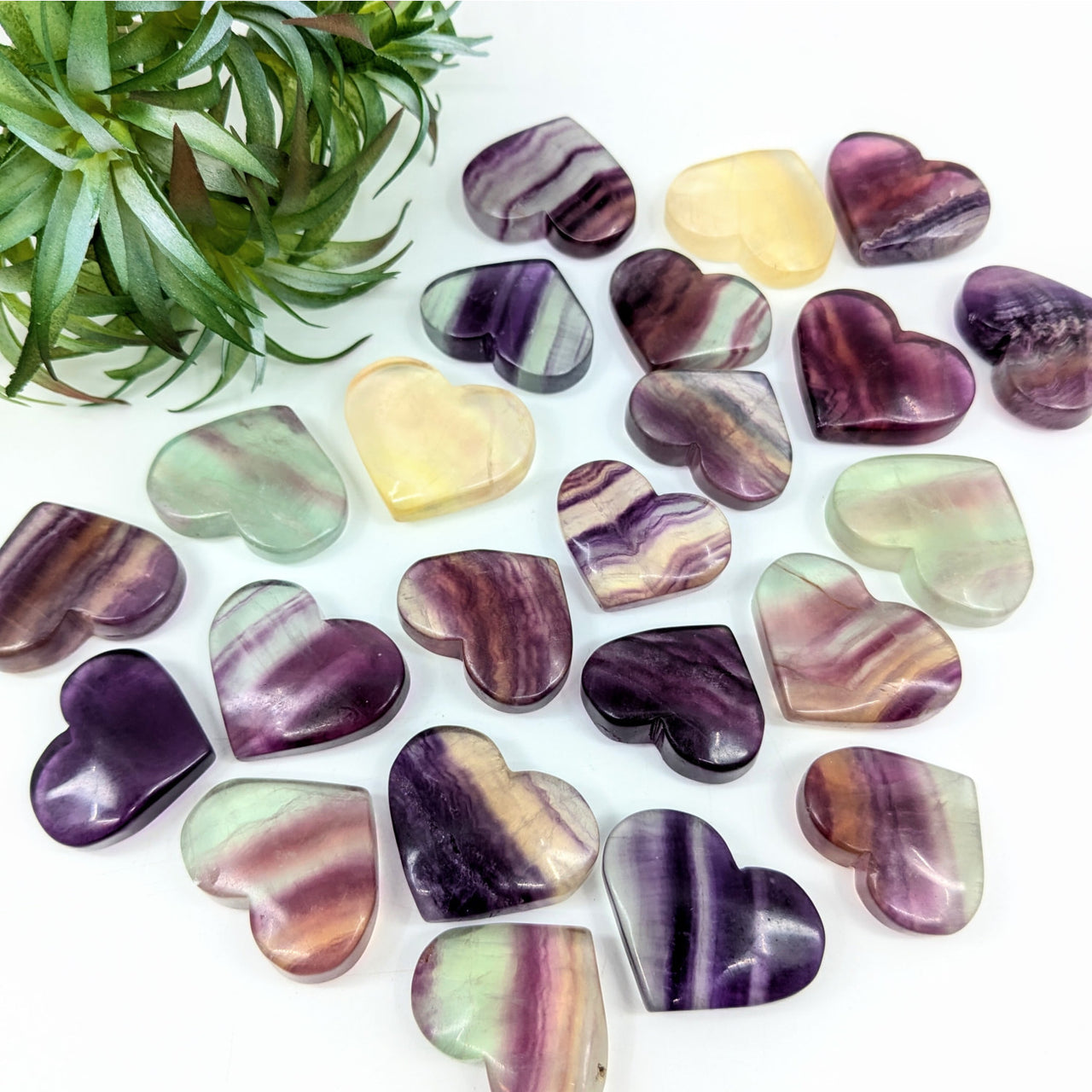 Fluorite 1.4’’ Mini Heart #LV6219 - $12