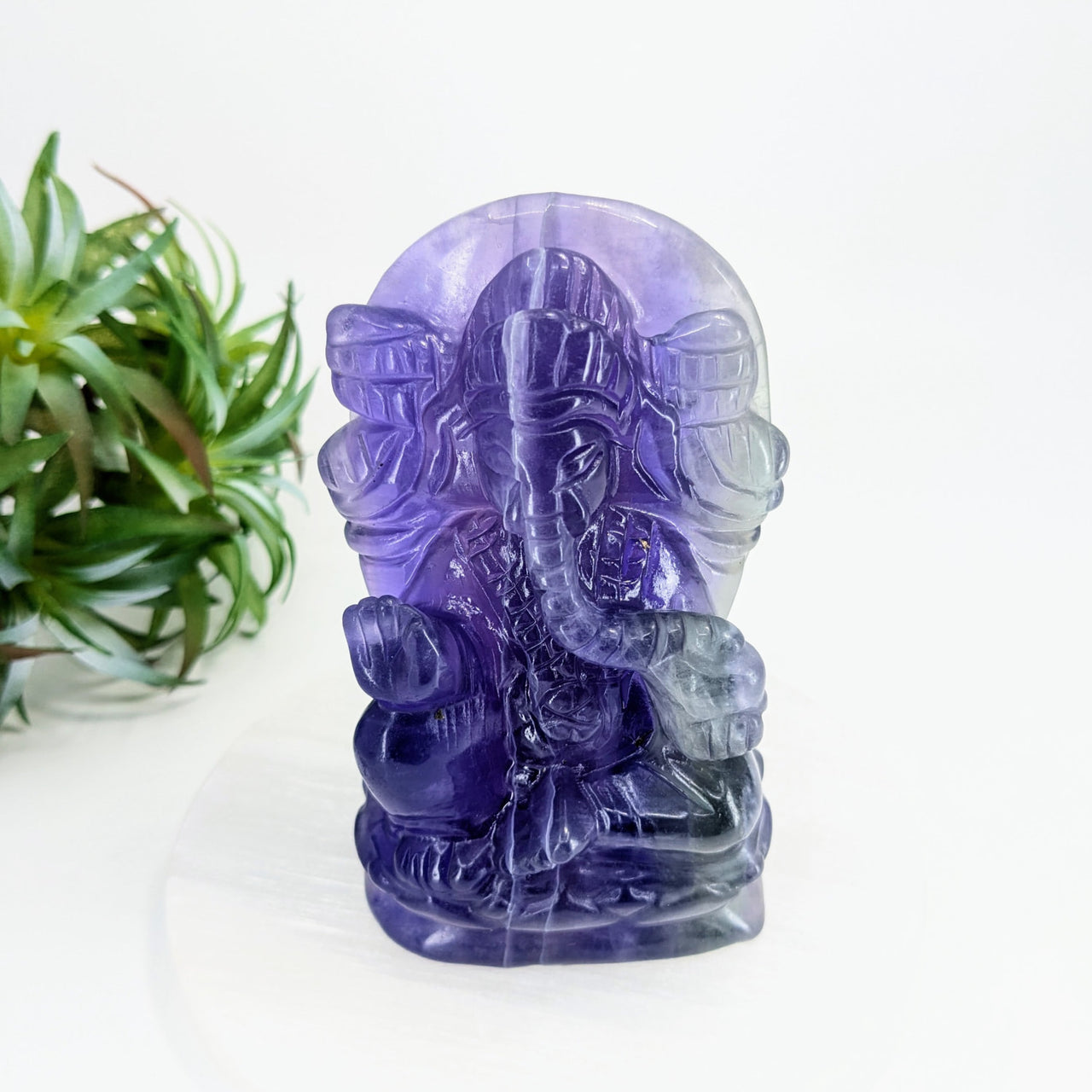 Fluorite 4’’ Ganesha #LV6177 - $135