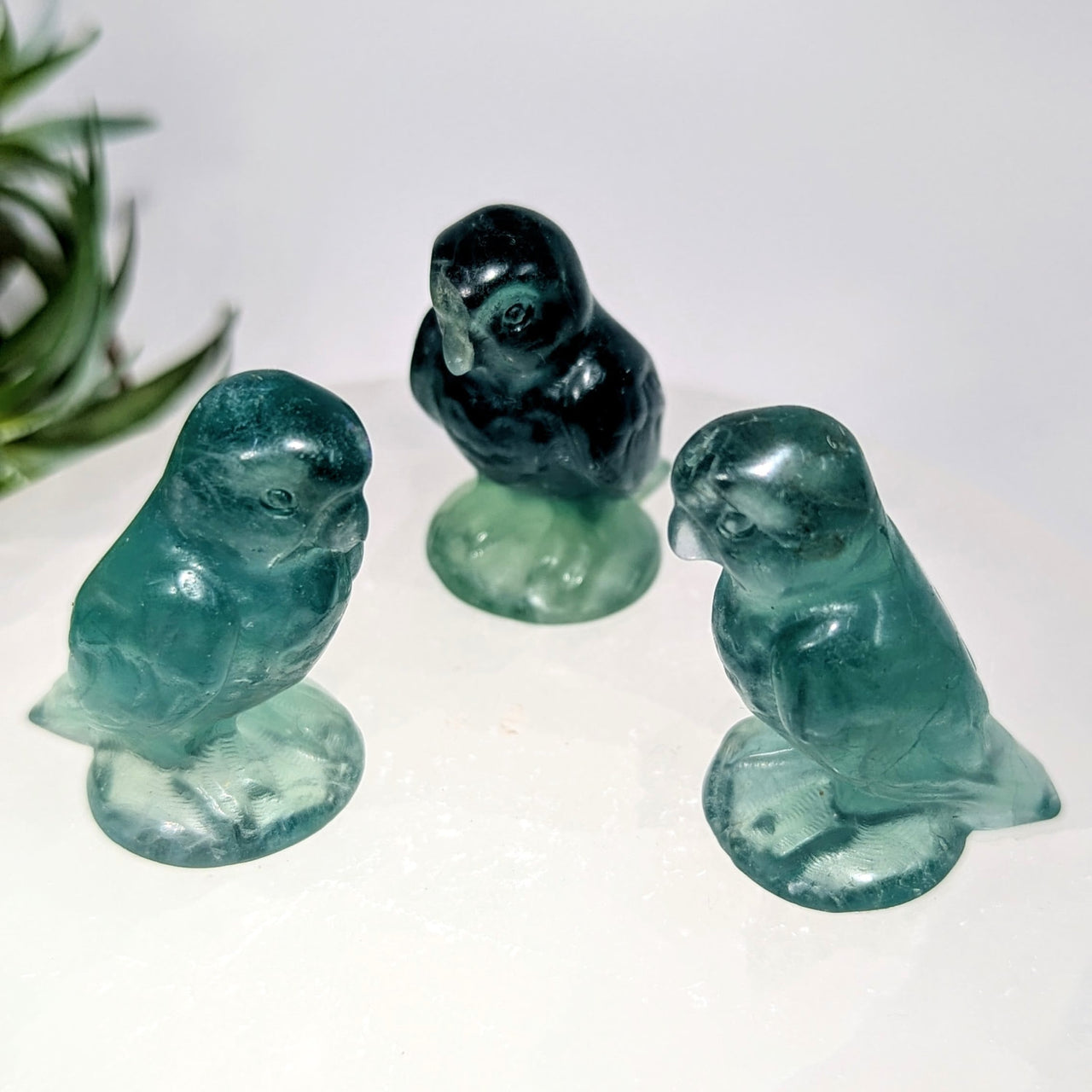 Fluorite Parrot 1.6’’ Bird Carving #LV9235 - $29