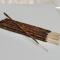 Frankincense Smudge Incense 16 Sticks bundle, dark brown textured