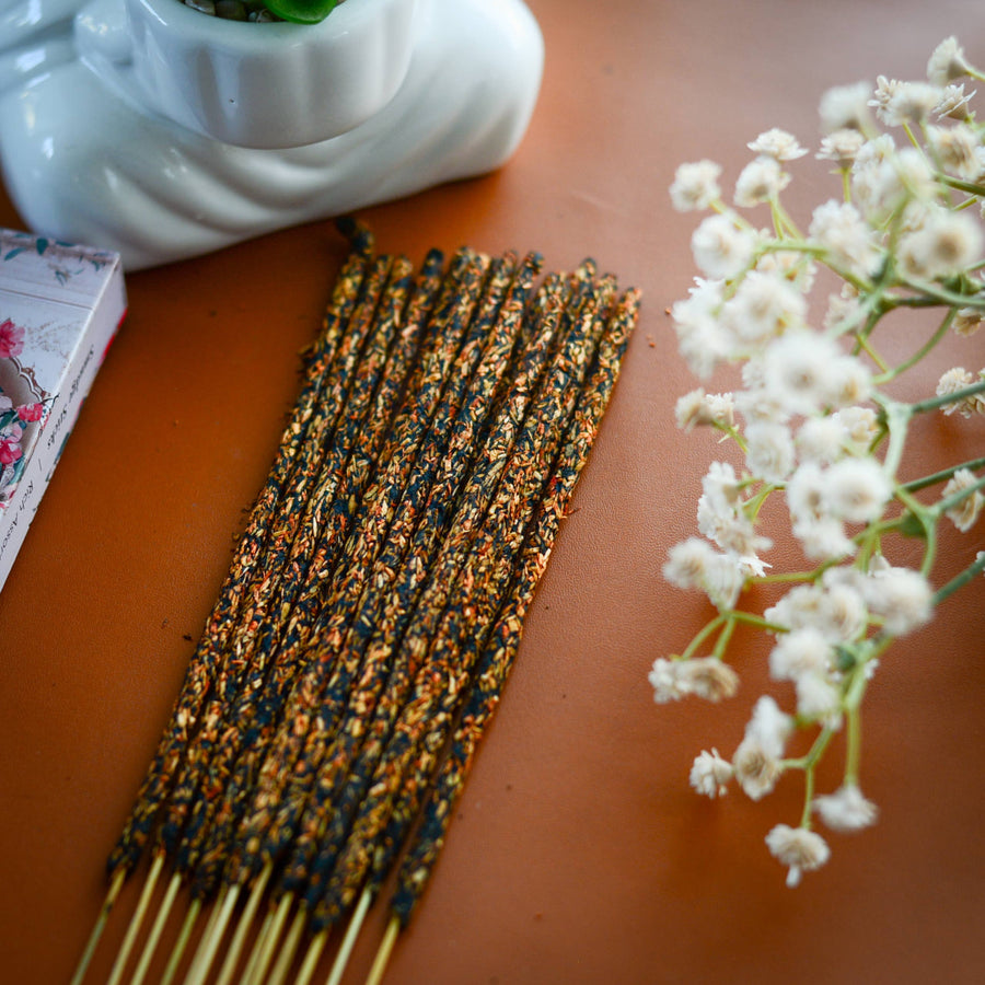 Bundle of Frankincense Smudge Incense Sticks in a Plastic Pouch for Aromatherapy