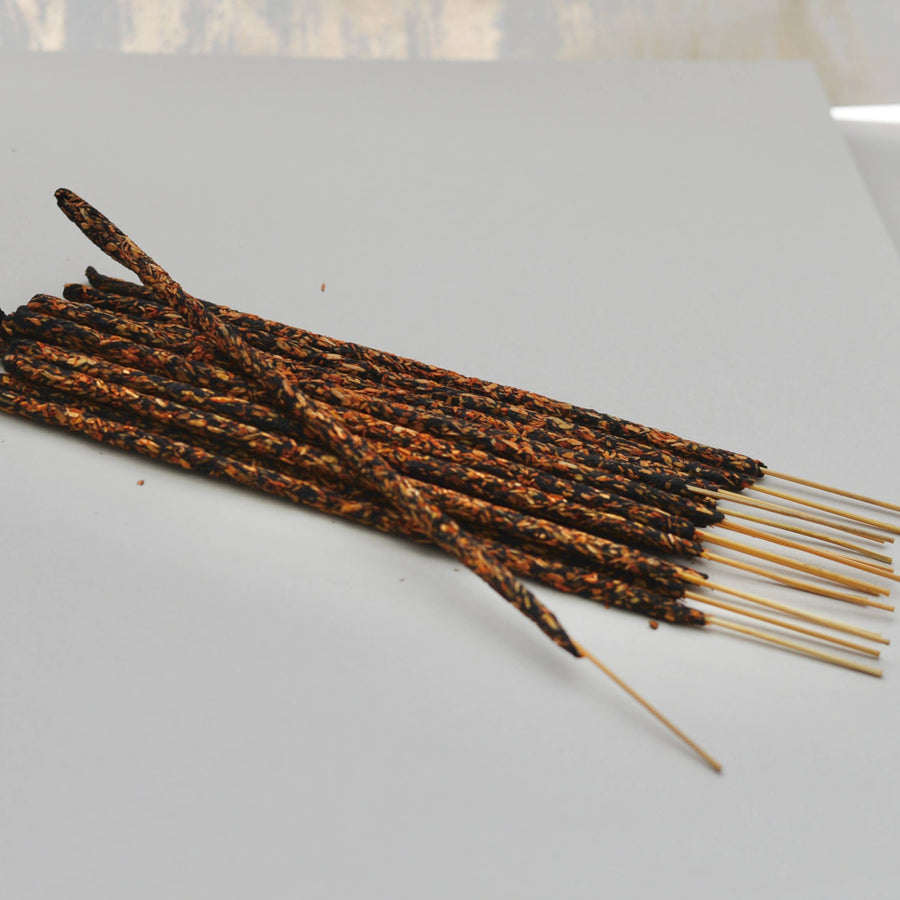 Bundle of Frankincense Smudge Incense Sticks in a Plastic Pouch