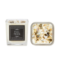 Thumbnail for Full Moon Candle: 7.5oz Crystal Candle in a small glass with white and black label