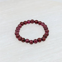 Thumbnail for Garnet 3mm Mini Stretch Ring #LV6281 - $3.95