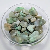 Thumbnail for Polished green aventurine stones in a glass bowl for Garnierite Tumbled product