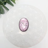 Thumbnail for Gem Lepidolite 1.2’’ Oval Cabachon #LV6041 - $79