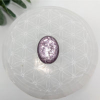 Thumbnail for Gem Lepidolite 1’’ Oval Cabachon #LV6043 - $69