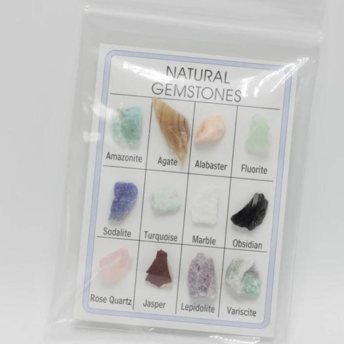 A bag of crystals from the Gemstone Card #XBH004 collection