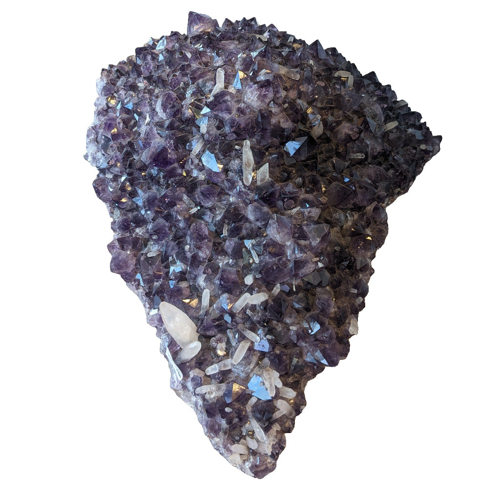 Giant Amethyst Calcite Geode #LV4775 featuring a stunning amethite crystal cluster