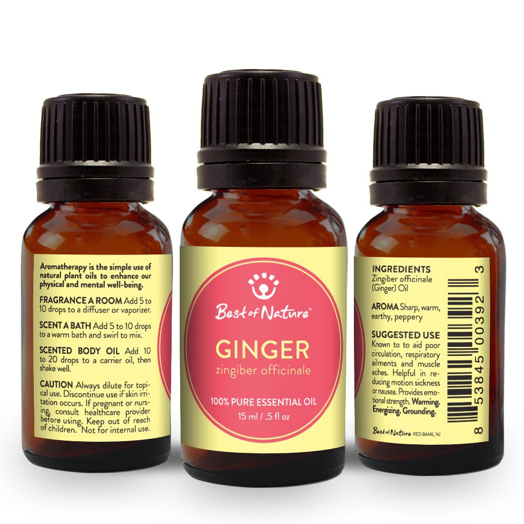 Ginger Essential Oil Single Note by Best of Nature #BN16 