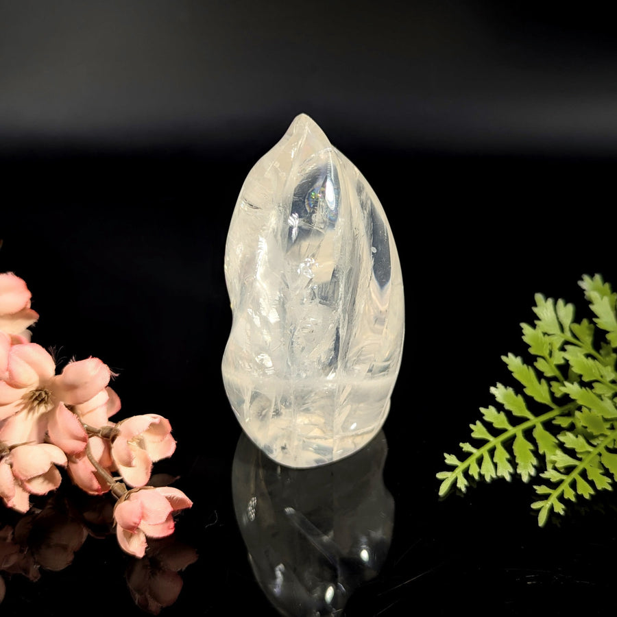 Girasol quartz 3.7 inch twist freeform crystal #BC1125