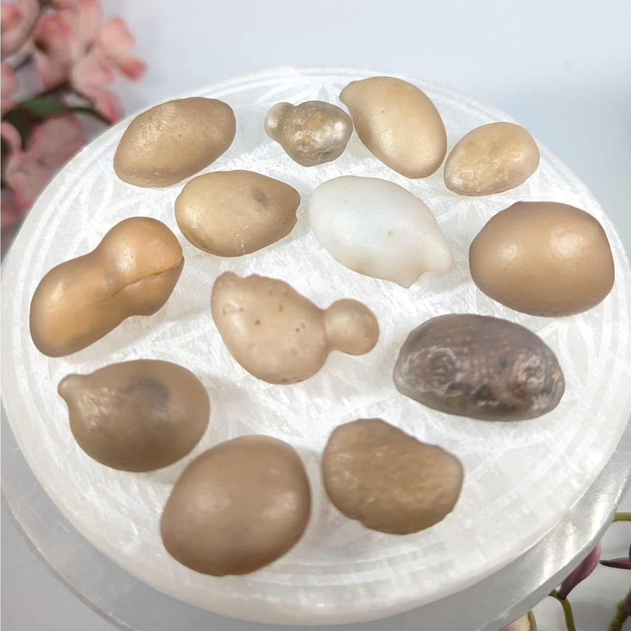 Assorted Baroque Pearls in Gobi Sand Agate Mini Stone product LV8764