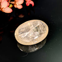 Gold Optical Calcite 1.9’’ Palm Stone #LV8960 - $55