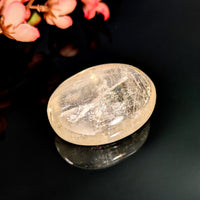 Gold Optical Calcite 1.9’’ Palm Stone #LV8960 - $55