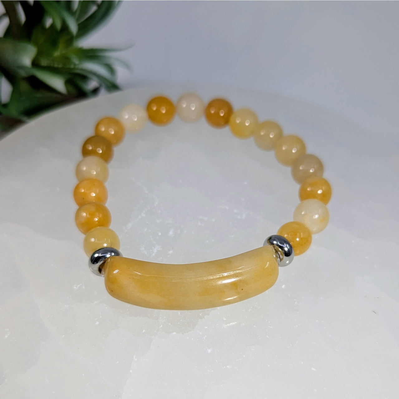 Golden Healer Quartz 7’’ Bridge Bracelet #LV9295 - $14