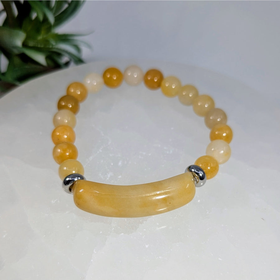 Golden Healer Quartz 7’’ Bridge Bracelet #LV9295 - $14