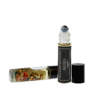 Thumbnail for Good Luck Roll-on Perfume with Organic Jojoba Oil: Black and White Caps, Crystal Infused 10ml