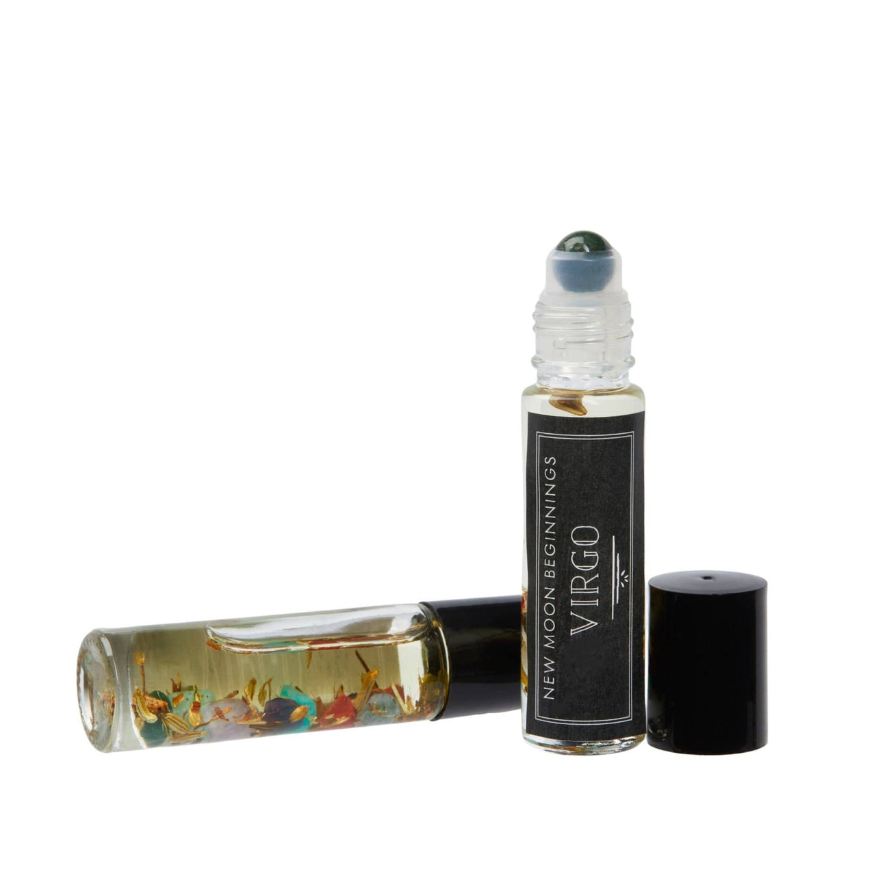 Good Luck Intention Roll On Perfume with Black and White Caps in Organic Jojoba Oil Base 10ml