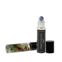 Thumbnail for Good Luck Intention Roll-on Perfume with Organic Jojoba Oil in Black and White Capped Bottles