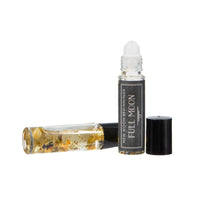 Thumbnail for Good Luck Perfume with Black and White Caps, Jojoba Oil Base, 10ml Crystal Infused #LV5480