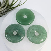 Thumbnail for Green Aventurine 1.5’’ Donut Pendant #LV6545 - $12