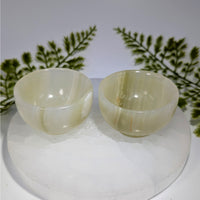 Green onyx 2-inch tea cup #BC0863 translucent pale bowls