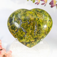 Green Opal 4.5’’ polished heart-shaped jasper #BC1121