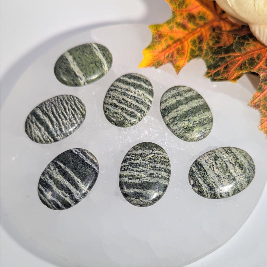 Green Zebra Sardonyx 1.2’’ Oval Bead #BC0046 - $2.95